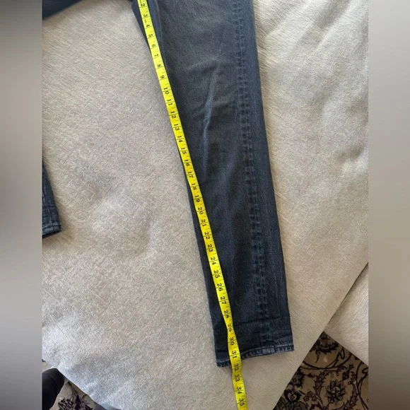 American Eagle Black Wash Stretch Skinny Jeans Women’s Size 10 Extra Long - Picture 12 of 12